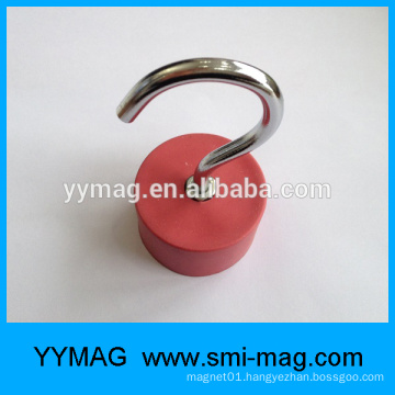 Wholesales rubber coated Neodymium pot magnetic hook